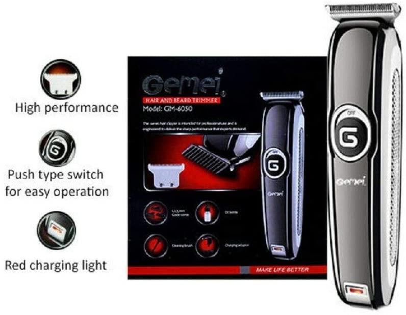 Geemy GM-6050 T-blade professional hair trimmer beard trimer for men electric Stubble trimmer Precision Cutter hair Cutting Machine.