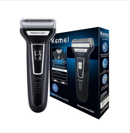 Kemei KM 6558 Premium Quality 3 in 1 Professional Hair Trimmer Super Grooming Kit Shaver Clipper Nose Trimmer