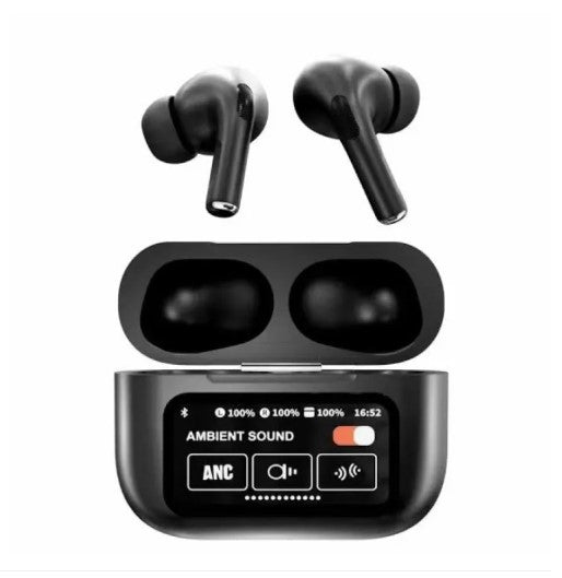 Screen Display Airpods Pro2 With Buzzer Sound ANC/ENC Double Dark Noise Reduction Touch Control Bass Boosted Sound