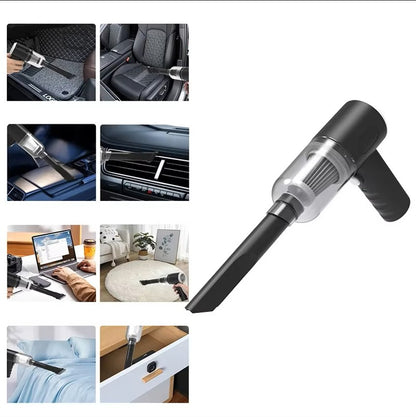 3 in 1 Portable Vacuum Cleaner Duster Air Pump Wireless Clean Microscopic Dust From Car, Home, Computer, Laptop.