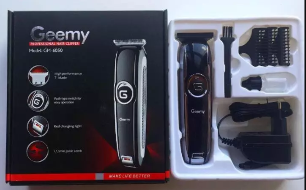 Geemy GM-6050 T-blade professional hair trimmer beard trimer for men electric Stubble trimmer Precision Cutter hair Cutting Machine.